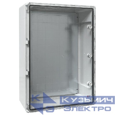 Бокс пластиковый с монтажной платой 700х500х250 IP65 прозр. дверь PROxima EKF PBT65MP009