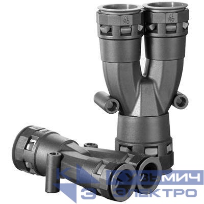 Разветвитель для полиамид. труб Dn1х17+2х12мм DKC PAY171212N