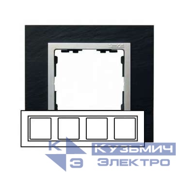 Рамка 4-м Simon82 камень сланец Simon 82947-63