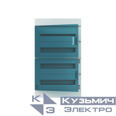 Бокс в нишу Mistral41 72М зеленая дверь (с клемм) ABB 1SLM004101A1210