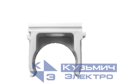 Клипса монтажная для гофрированных труб d25мм, серая