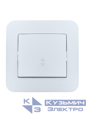 Переключатель проходной 1-кл. 1п СП ASTI 10А IP20 в сборе бел. LEZARD 7081-0202-105