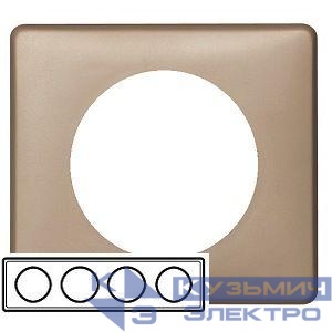 Рамка 4-м Celiane имбирь Leg 068664