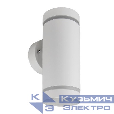 Светильник DH1002 2хGX53 230В садово-парковый на стену вверх/вниз бел. FERON 48316