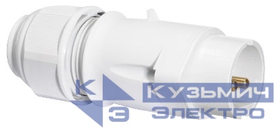 Вилка кабельная 32А 2п 12ч IP44 Bals 4434