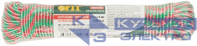 Шнур полипропиленовый с сердечником 4ммх20м р/н=110кгс FIT 68470