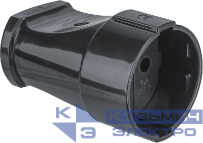 Розетка 61 717 NCA-SK01-10A-X-BL переносная без заземл. черн. Navigator 61717