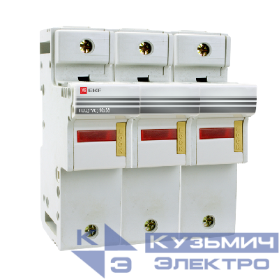 Предохранитель-разъединитель для ПВЦ 10х38 3п EKF pr-10-38-3