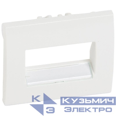 Панель лицевая Galea Life для розетки компьютерной 1-м/2-м RJ45 бел. Leg 777075