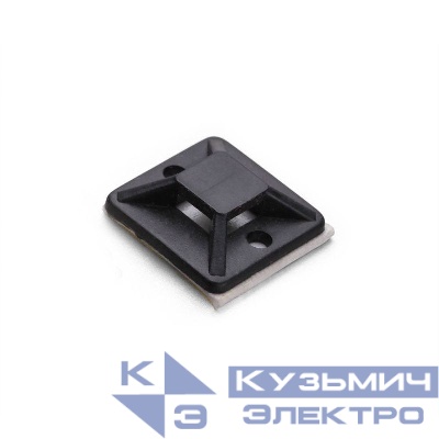 Площадка самоклеящаяся ПМС 25х25 черн. (уп.100шт) Fortisflex 63095