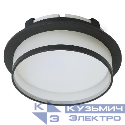 Светильник DL700 25Вт 230В GX70 потолочн. встраив. круг без лампы черн. FERON 51094