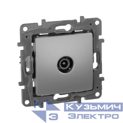 Розетка телевизионная проходная TV СП Etika 14дБ 5-862МГц механизм алюм. IEK 672463