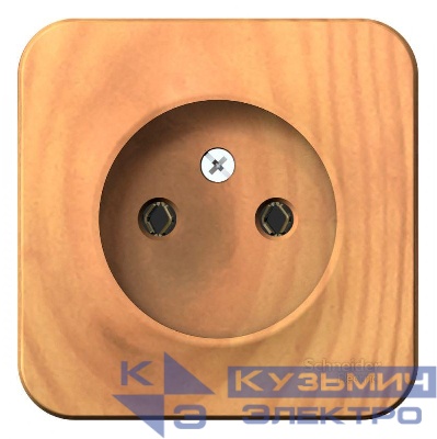 Розетка 1-м ОП Blanca 16А IP20 250В без заземл. без защ. шторок с изолир. пластиной ясень SE BLNRA000115