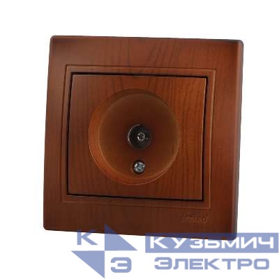 Розетка телевизионная оконечная TV СП Mira 16А IP20 сосна LEZARD 701-0801-130