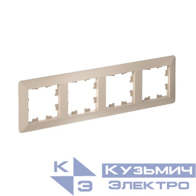 Рамка 4-м AtlasDesign Air песочн./дым. бел. SE ATN221204