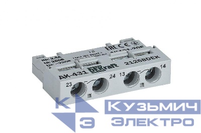 Контакт дополнительный фронтальный 2НО для ВА-431 DEKraft 21268DEK