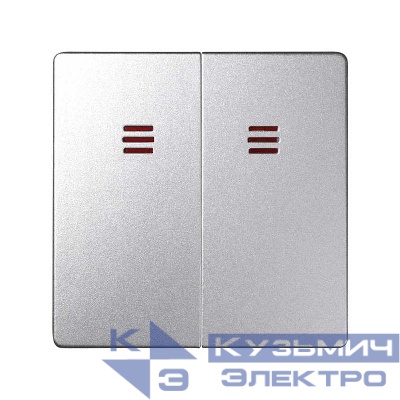 Клавиша двойная для 75393; 75394-39 Simon82 Detail алюм. 82025-93