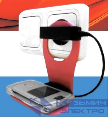 Держатель сотового телефона для з.у. черный, п/пакет, Netko РАСПРОДАЖА