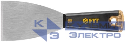 Шпатель для удаления ржавчины профи толщ. лезвия 1мм пластик. ручка сметал. бойком 2. 5дюйм (63мм) FIT 06395