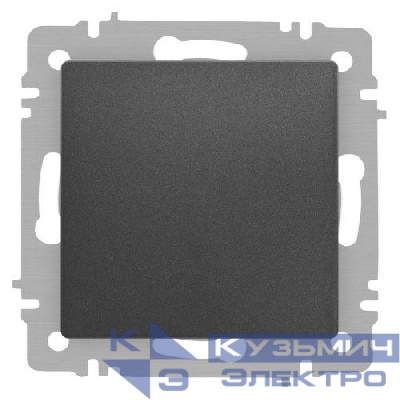 Выключатель 1-кл. СП Accent 6-101-07 10А IP20 250В AL/CU графит Intro Б0063459