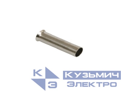 Штыревой втулочный кабельный наконечник EN 0508 (НШВ F=8мм) 0,5мм2, неизолированный, 100 шт., NETKO Optima