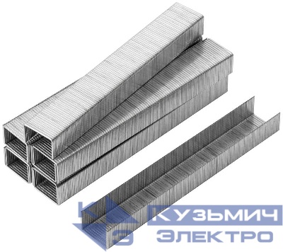 Скоба для степлера закален. прямоугол. 11.3х0.7мм 8мм тип 53 узкая (уп.1000шт) FIT 31408