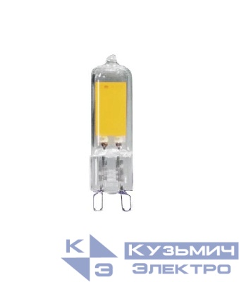 Лампа светодиодная PLED-G9 COB 3Вт 4000К нейтр. бел. G9 240лм 220В d13.6х50мм силикон JazzWay 5015357