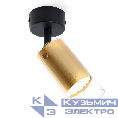 Светильник ML1891 настен./потолочн. под лампу GU10 зол. черн. FERON 48746