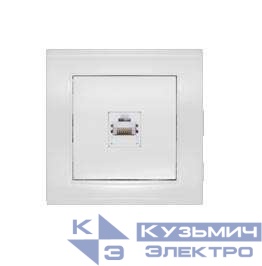 Розетка компьютерная 1-м СП Бриллиант бел. UNIVersal 7947601