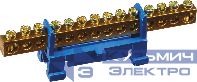 Шина нулевая на DIN-изоляторе "Стойка" 6х9-14 Navigator 71184