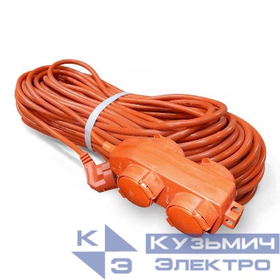Удлинитель 4х50м с заземл. 16А IP44 У16-040 ПВС 3х1.5 с защ. крышкой UNIVersal 9633864