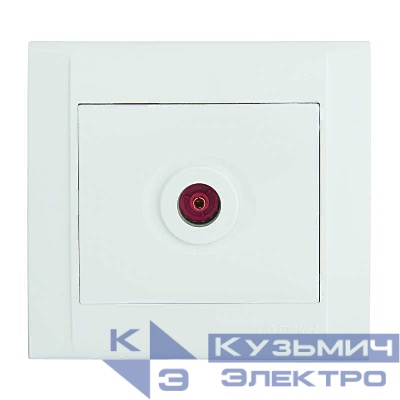 Розетка телевизионная оконцевая TV СП Defne 16А IP20 бел. Makel 42001027