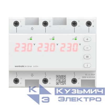 Реле напряжения D6-50 red Welrok 4660251140403