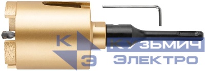 Коронка кольцевая алмазная по бетону безударная 68мм в сборе FIT 33485