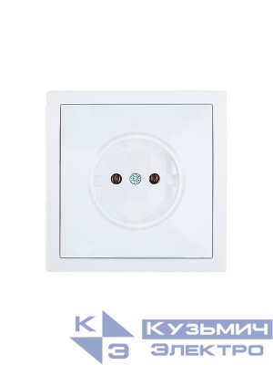 Розетка 1 мест. б/з СП ZIMA IP20 16А ПБТ безвинт. зажим бел. LEZARD 704-0288-121BQC