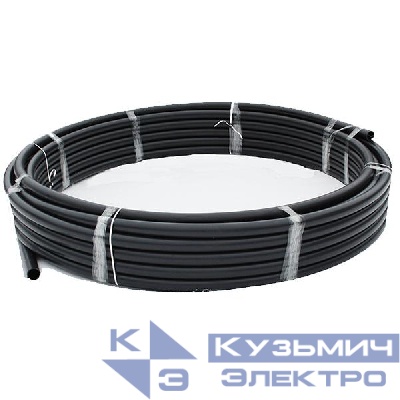 Труба гладкая ПНД техническая d50мм черн. (уп.100м) Урал Пак ГТ-1021050-100