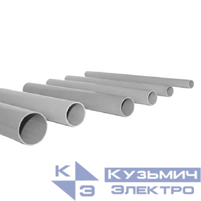 Труба гладкая ПВХ жесткая d20мм сер. (дл.3м) PROxima EKF trg-20-3m