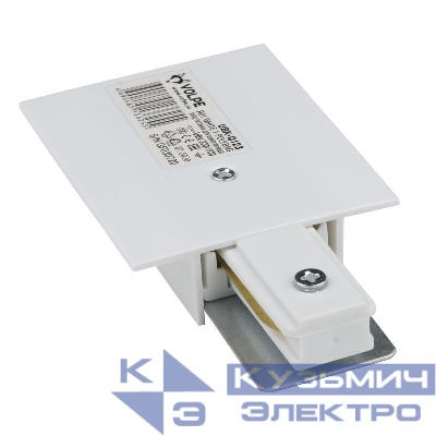 Ввод питания для шинопровода UBX-Q123 R01 WHITE 1 POLYBAG типа R однофазный бел. Volpe UL-00007379