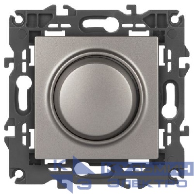 Светорегулятор поворотно-нажимной Elegance 14-4101-16 400ВА 230В титан Эра Б0065784