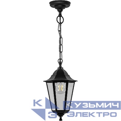 Светильник НСУ 06-60-001 60Вт E27 230В садово-парковый на цепочке 325мм черн. FERON 32254