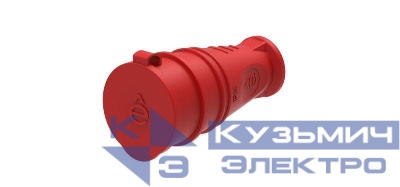Розетка кабельная MultiSet 16А 2P+E 250В IP44 каучук красн. SE MST4402RD