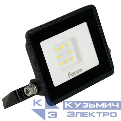 Прожектор светодиодный LL-918 10Вт 6400К IP65 AC 230В/50Гц 2835SMD черн. FERON 29489