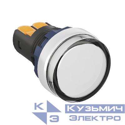 Индикатор сигнальный со встроен. диодом 220В зажим Plug-In алюм. бел. DKC M22L-F220WAP