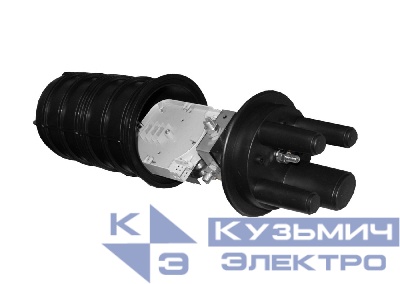 Оптическая тупиковая муфта  GJS 2-D, вертикальная, малогабаритная, 24/48 волокон