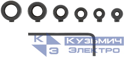 Набор стопперов для сверел 3; 4; 5; 6; 8; 10мм (6 предметов) КУРС 36426