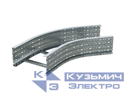 Угол лестничный 45град. 150х400 R600 гор. цинк DKC ULC654R600HDZ