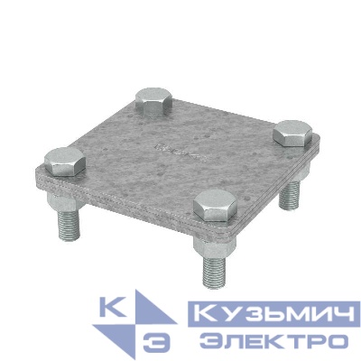 Соединитель полоса-полоса 25-40мм с разделит. пластиной 80х80мм DKC NG3105