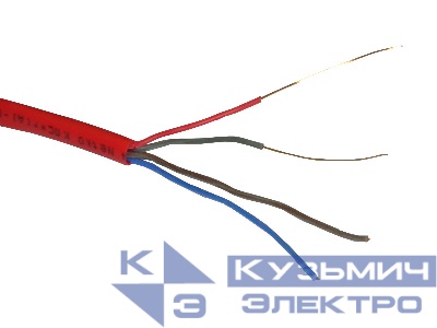 Кабель сигнальный NETKO, неэкранированный, КПСнг (А) - FRLS, 2*2*0.5мм2 (0.8мм) 200м, красный