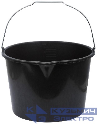 Ведро строительное 20л для перемешивания раствора с носиком пластик. КУРС 04088