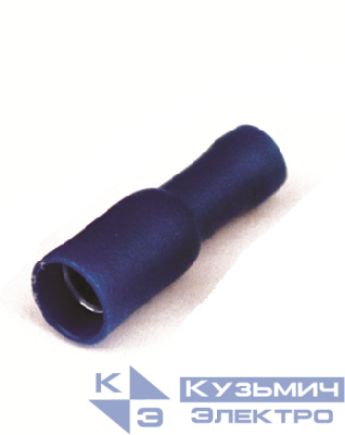 Наконечник цилинд. "розетка" 1.5-2.5кв.мм отв. d5 син. (уп.50шт) DKC 2B69P